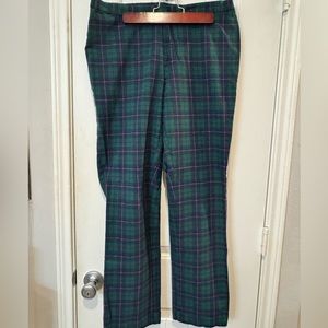 Plaid pants- green